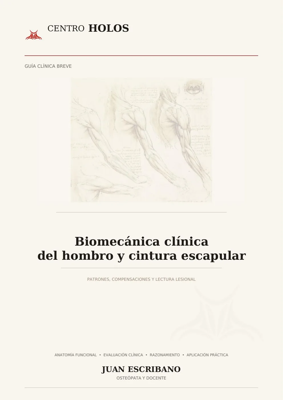 Portada de Guía Clínica HOLOS · Hombro y cintura escapular