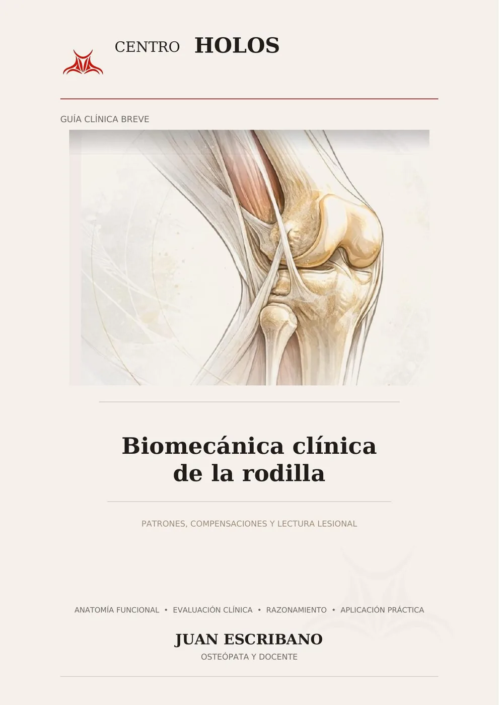 Portada de Guía Clínica HOLOS · Rodilla